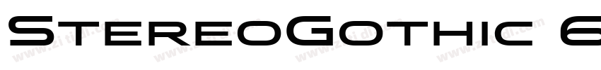 StereoGothic 600字体转换